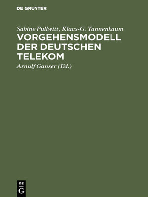 cover image of Vorgehensmodell der Deutschen Telekom